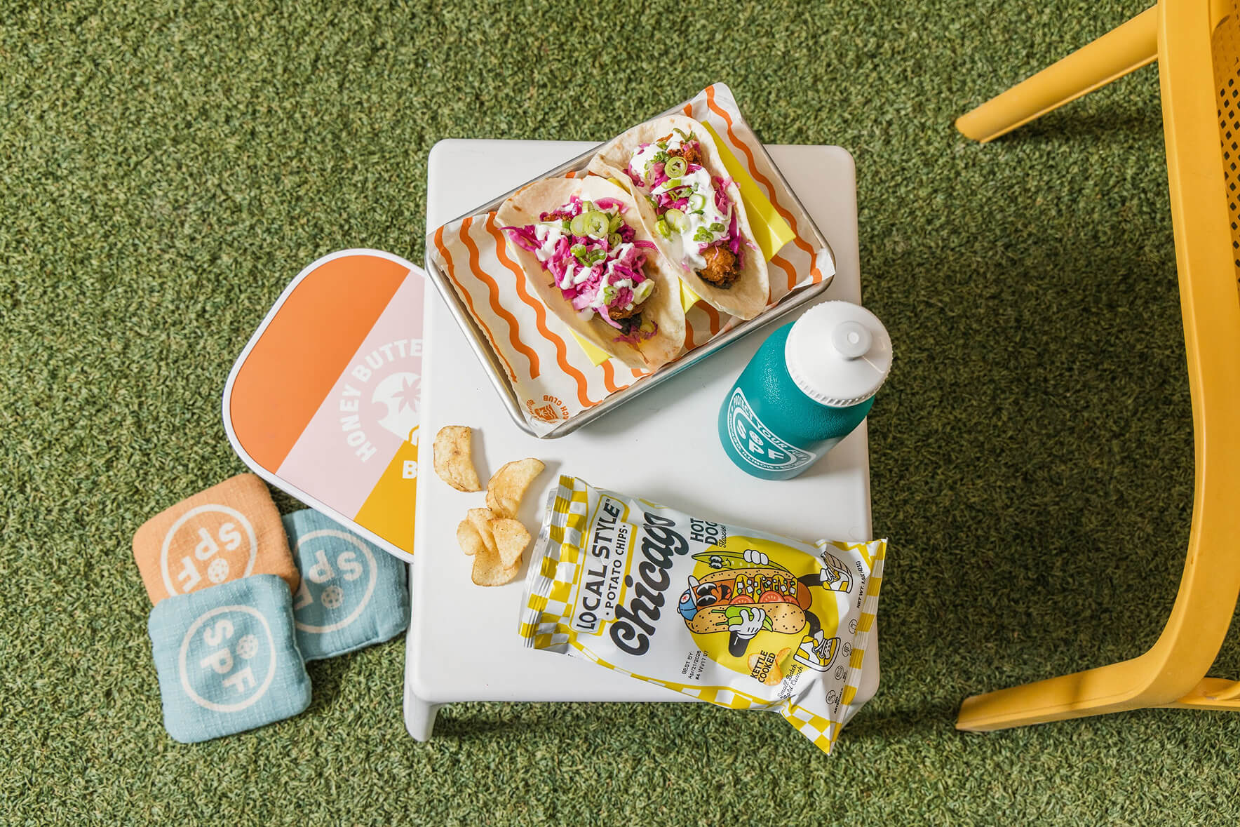 Tacos, chips and drinks served courtside at SPF